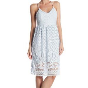 NEW Dex Blue Lace Crochet Summer Dress Size XS